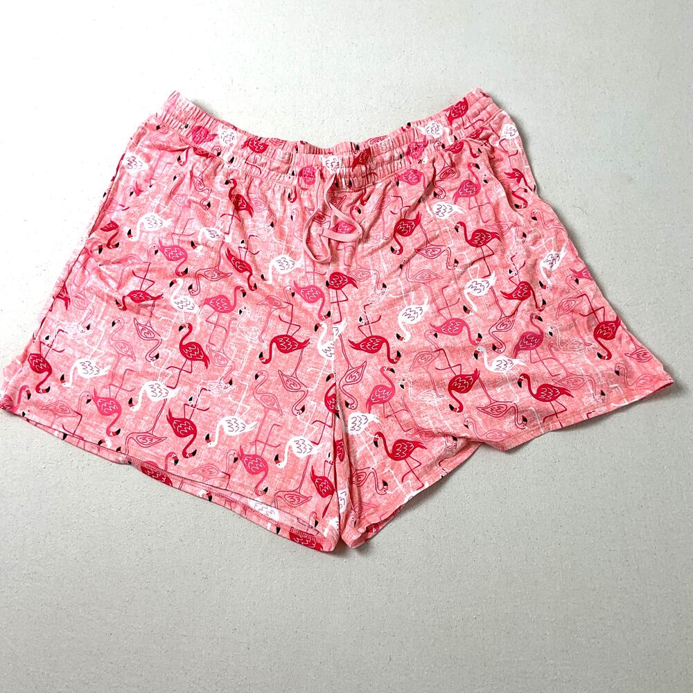 Croft & Barrow Womens 1XL Flamingo Print Matching Pajama Tank And Shorts Set - Picture 3 of 9